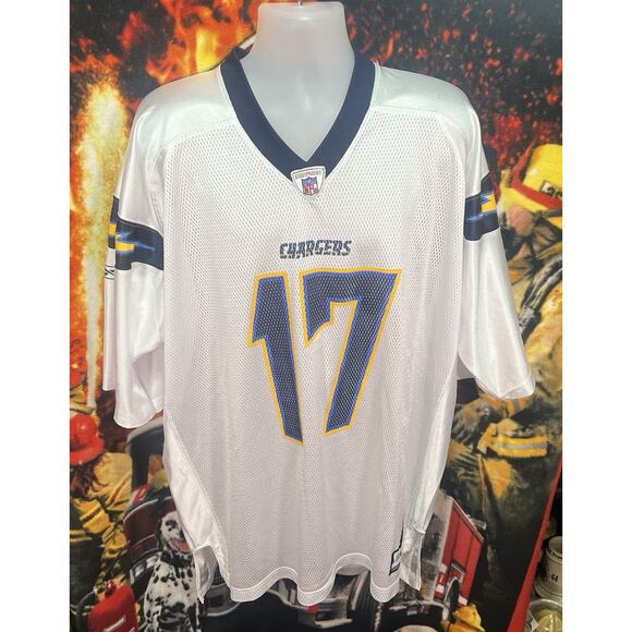 NFL Los Angeles Chargers Philip‎ Rivers #17 White Team Apparel Jersey Size 2XL - Picture 1 of 9